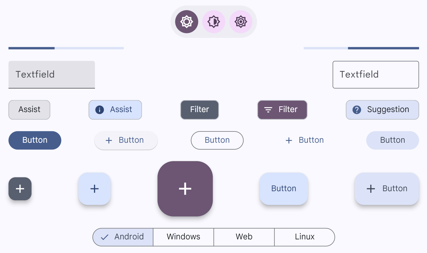 Themed Material Design web components