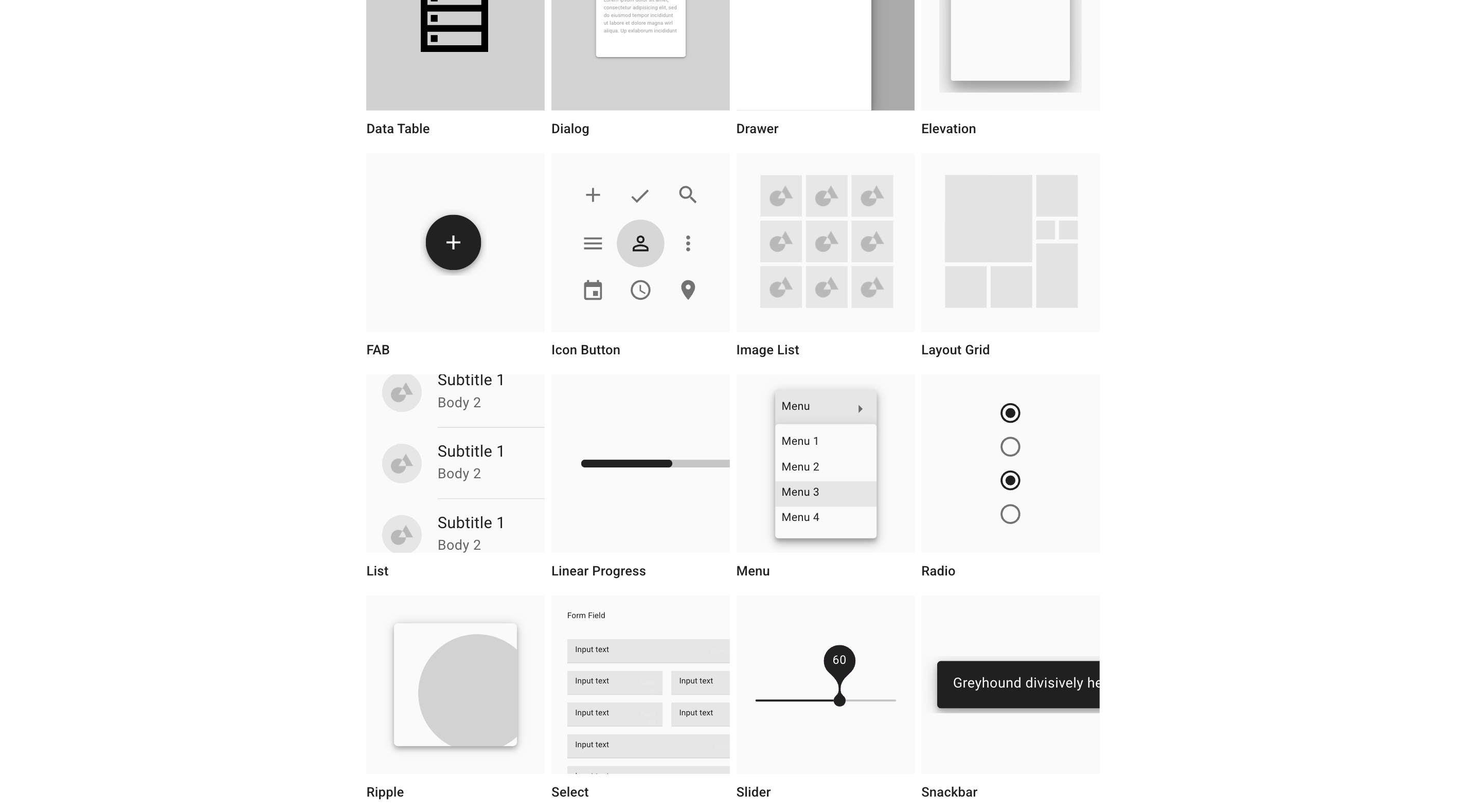 Component catalog